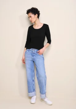 Basic T-Shirt mit 3/4 Arm