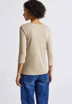 Basic T-Shirt mit 3/4 Arm