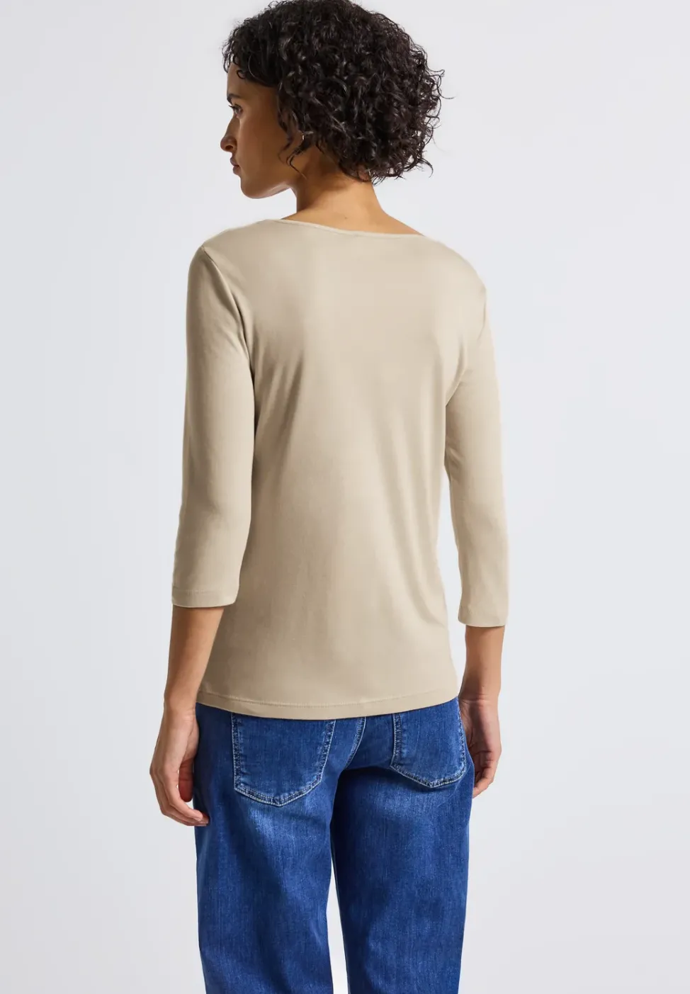 Basic T-Shirt mit 3/4 Arm