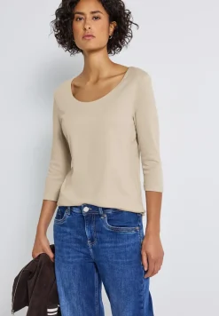 Basic T-Shirt mit 3/4 Arm