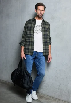 Basic T-Shirt mit Frontprint