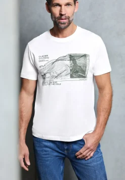 Basic T-Shirt mit Frontprint