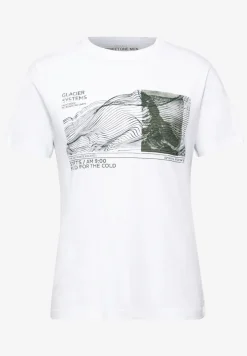 Basic T-Shirt mit Frontprint