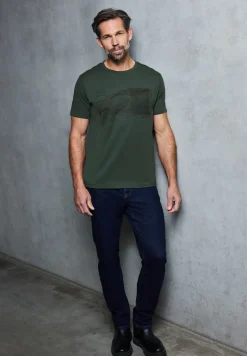 Basic T-Shirt mit Frontprint