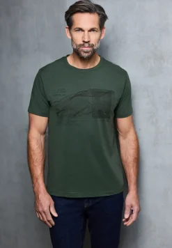 Basic T-Shirt mit Frontprint