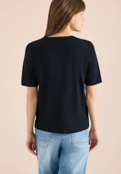 Basic T-Shirt mit Kurzarm und V-Neck