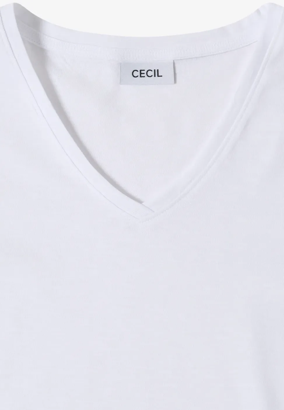 Basic T-Shirt mit Kurzarm und V-Neck