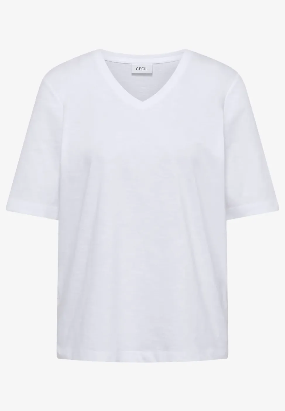 Basic T-Shirt mit Kurzarm und V-Neck