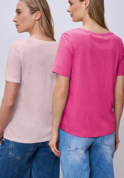 Basic T-Shirt mit Kurzarm im 2er-Pack