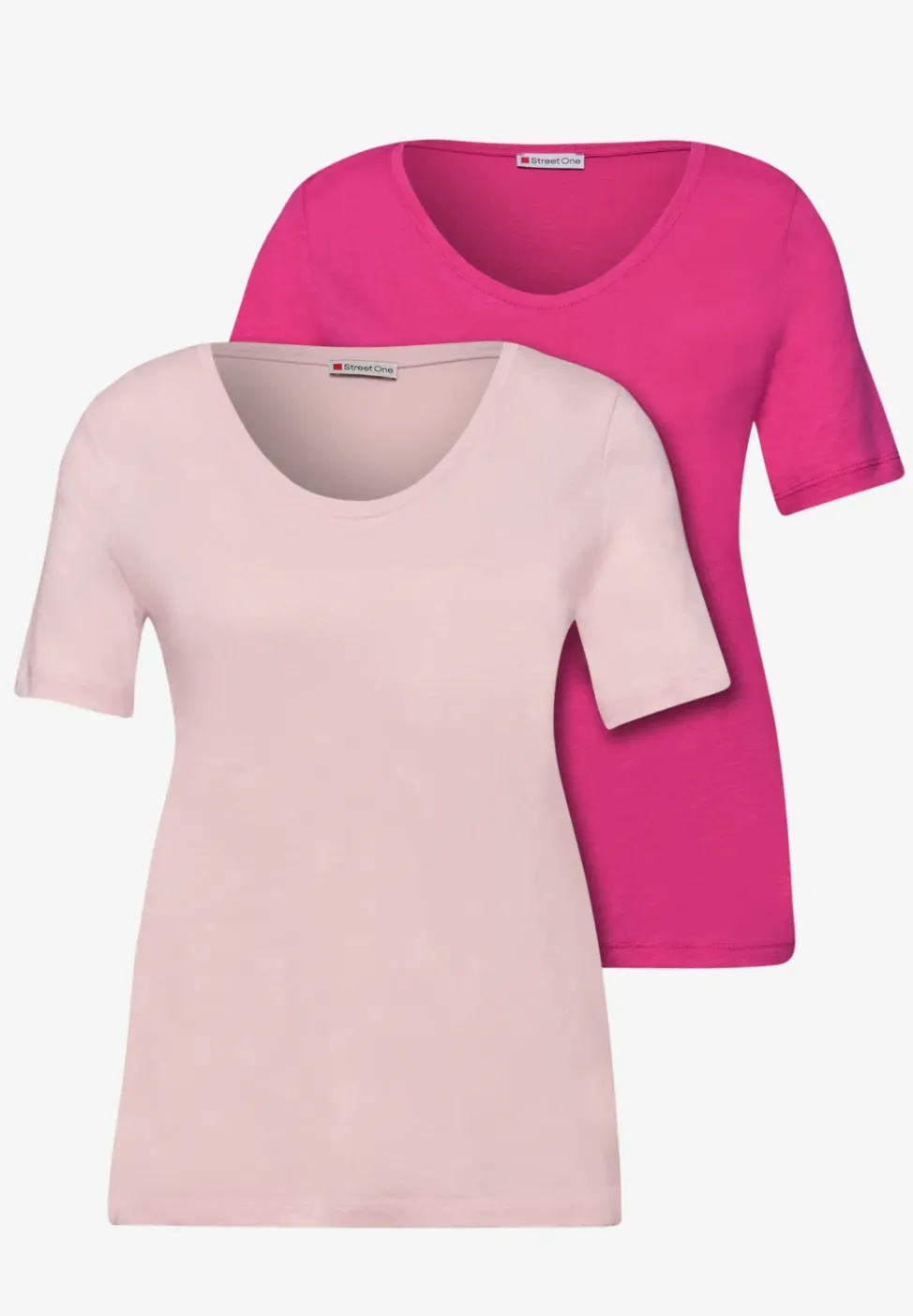 Basic T-Shirt mit Kurzarm im 2er-Pack