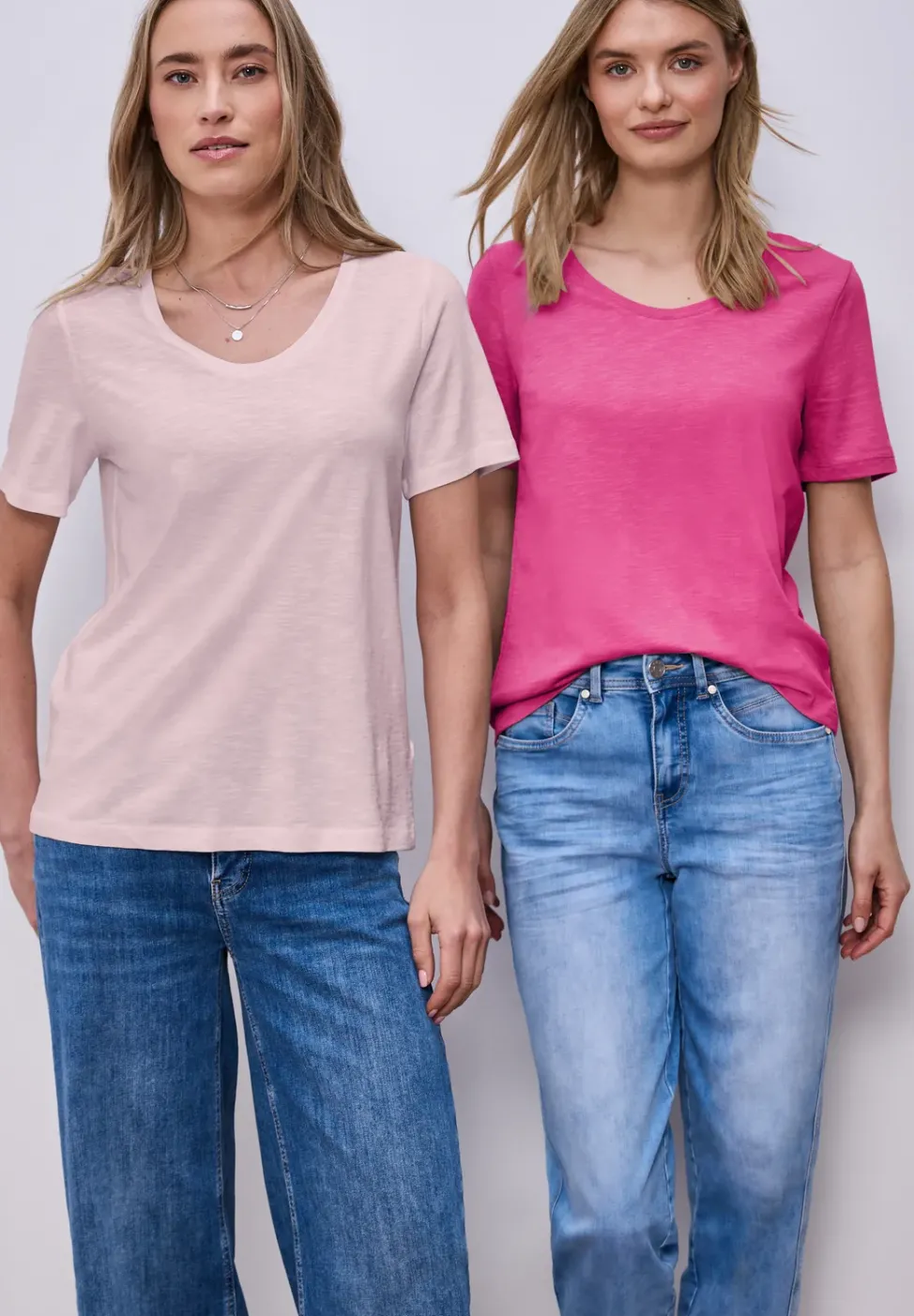 Basic T-Shirt mit Kurzarm im 2er-Pack
