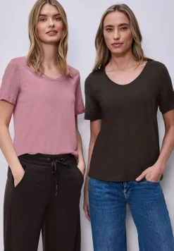Basic T-Shirt mit Kurzarm im 2er-Pack