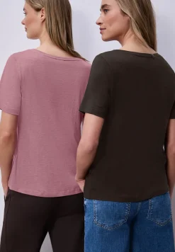 Basic T-Shirt mit Kurzarm im 2er-Pack