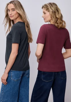 Basic T-Shirt mit Kurzarm im 2er-Pack