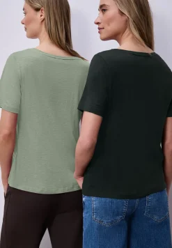 Basic T-Shirt mit Kurzarm im 2er-Pack