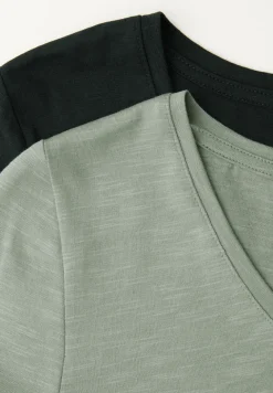 Basic T-Shirt mit Kurzarm im 2er-Pack