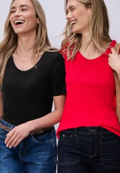 Basic T-Shirt mit Kurzarm im 2er-Pack