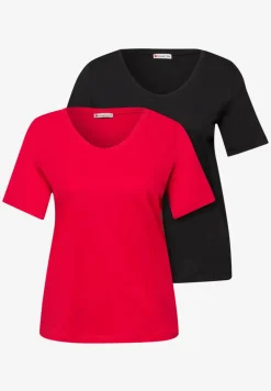 Basic T-Shirt mit Kurzarm im 2er-Pack