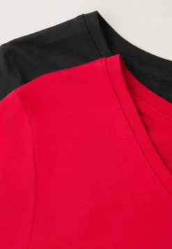 Basic T-Shirt mit Kurzarm im 2er-Pack