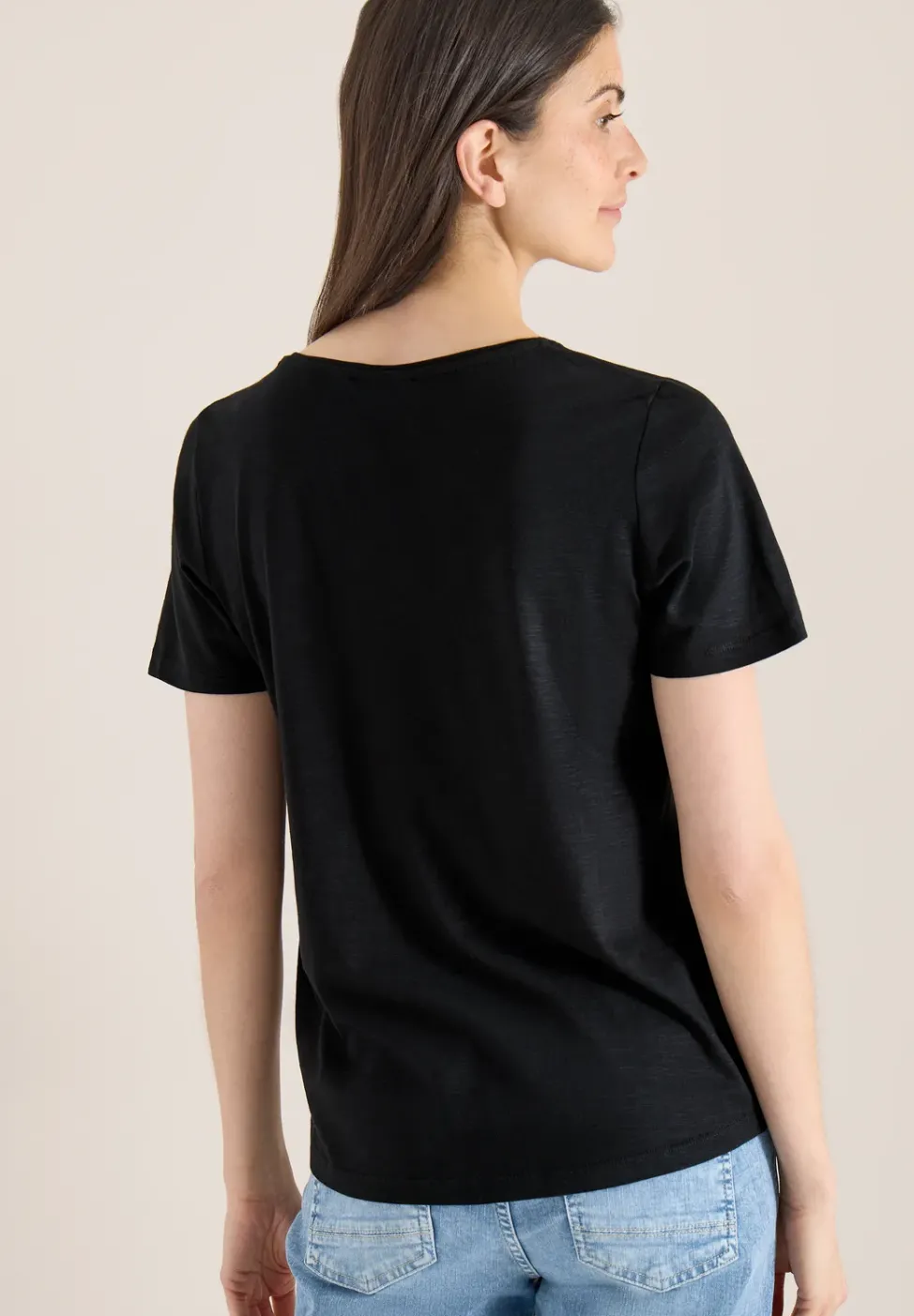 Basic T-Shirt mit Rundhals im 2er-Pack