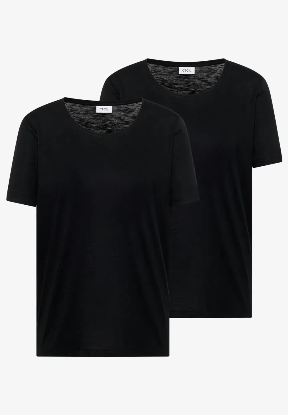 Basic T-Shirt mit Rundhals im 2er-Pack