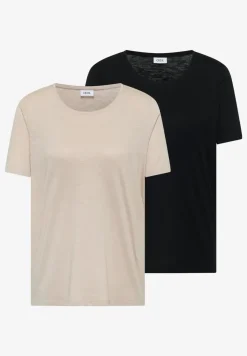 Basic T-Shirt mit Rundhals im 2er-Pack