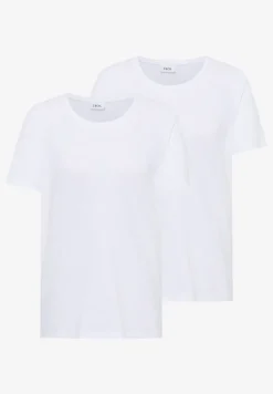 Basic T-Shirt mit Rundhals im 2er-Pack