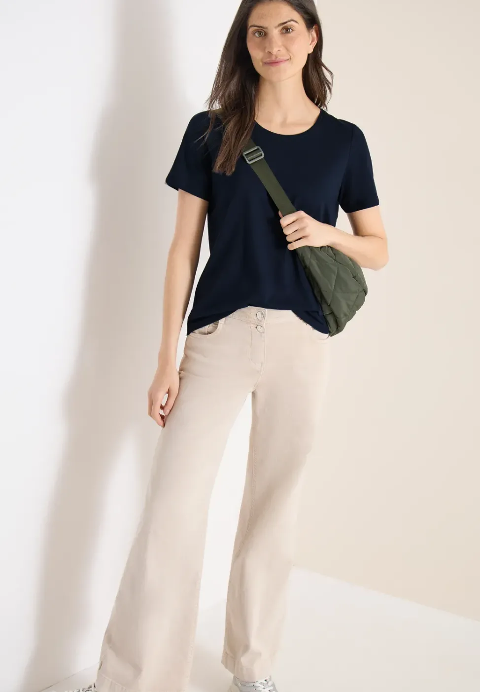 Basic T-Shirt mit Rundhals im 2er-Pack