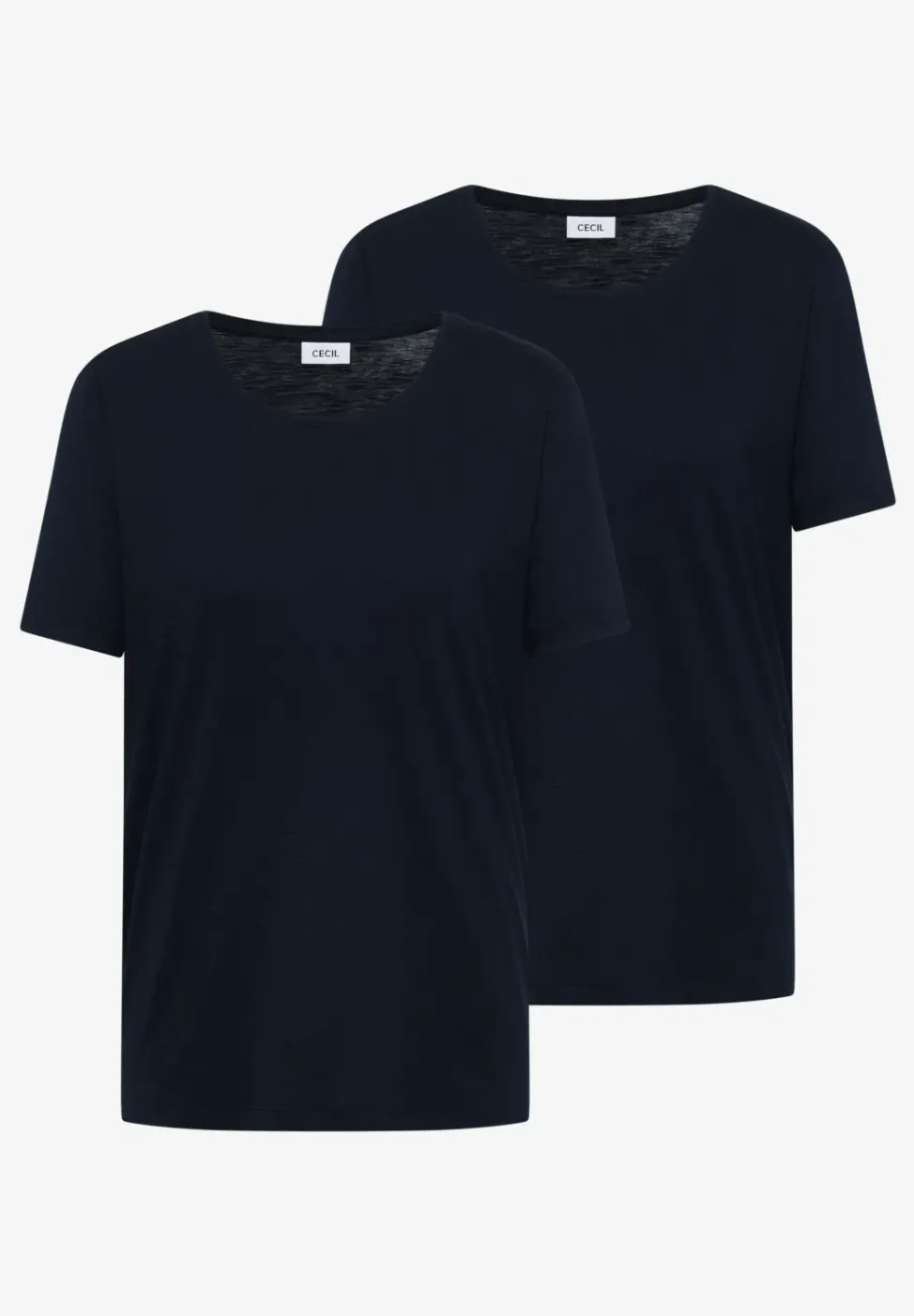 Basic T-Shirt mit Rundhals im 2er-Pack