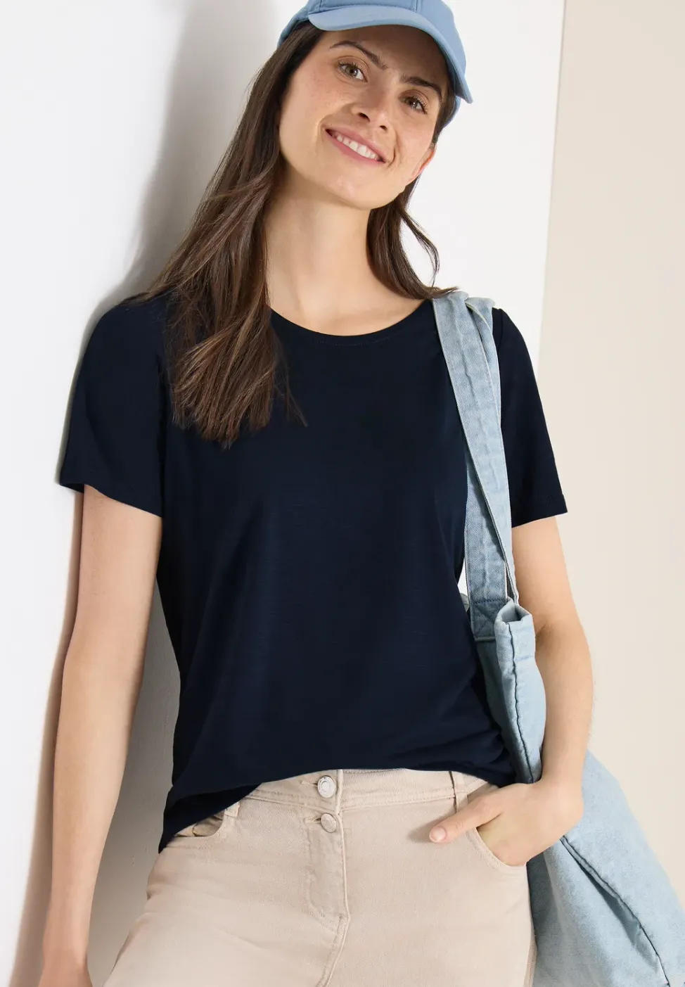 Basic T-Shirt mit Rundhals im 2er-Pack