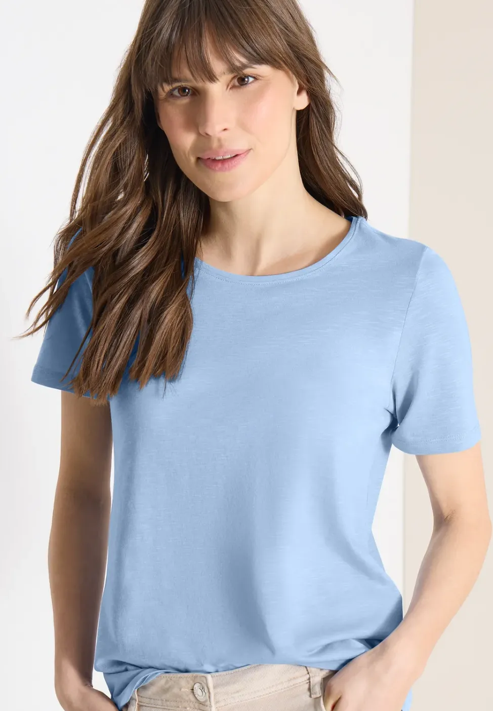 Basic T-Shirt mit Rundhals im 2er-Pack