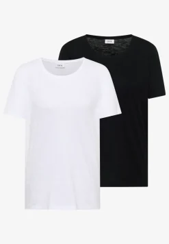 Basic T-Shirt mit Rundhals im 2er-Pack
