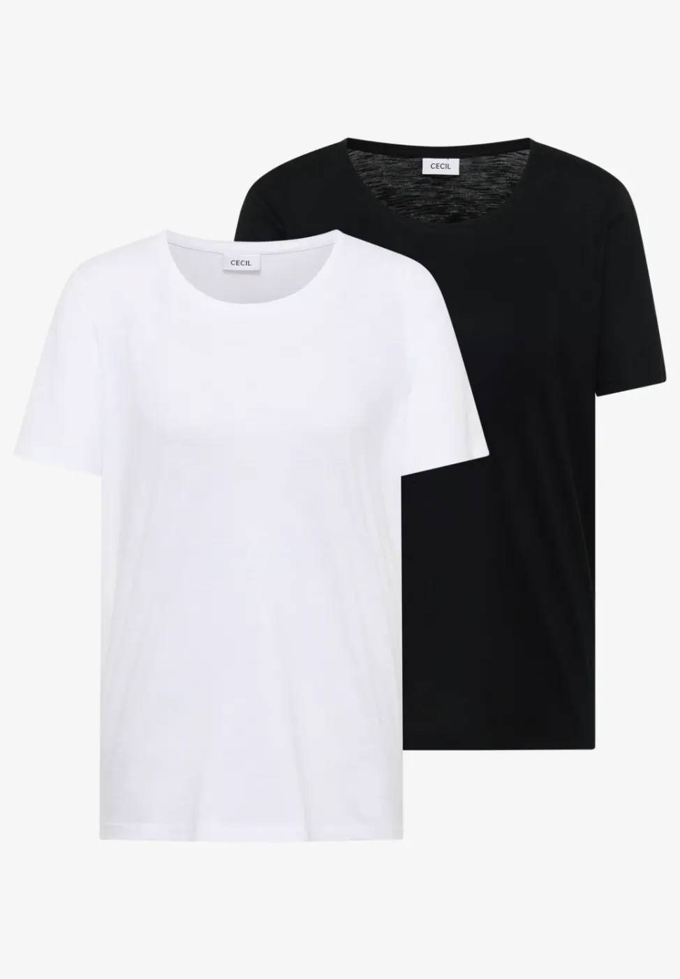 Basic T-Shirt mit Rundhals im 2er-Pack