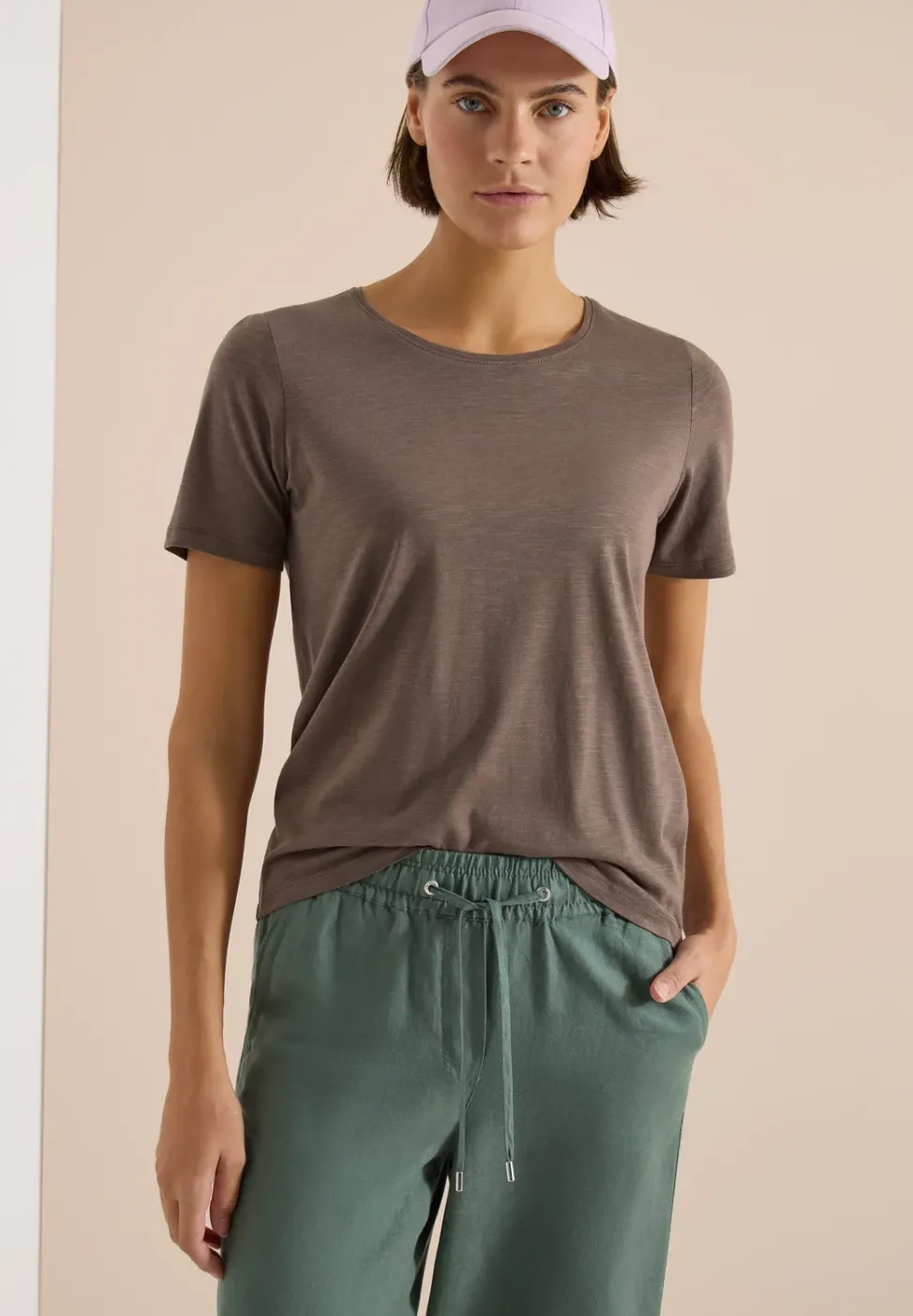 Basic T-Shirt mit Rundhals im 2er-Pack