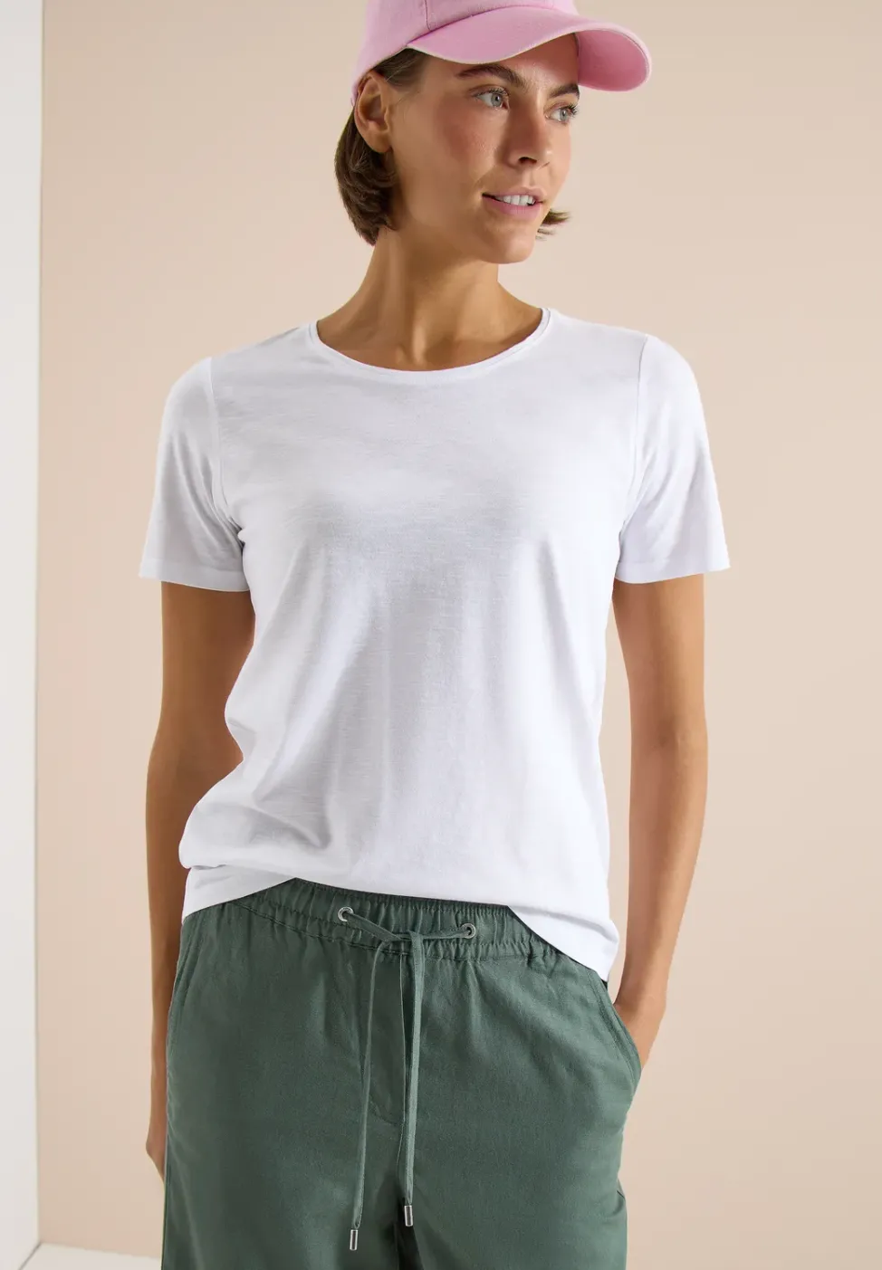Basic T-Shirt mit Rundhals im 2er-Pack