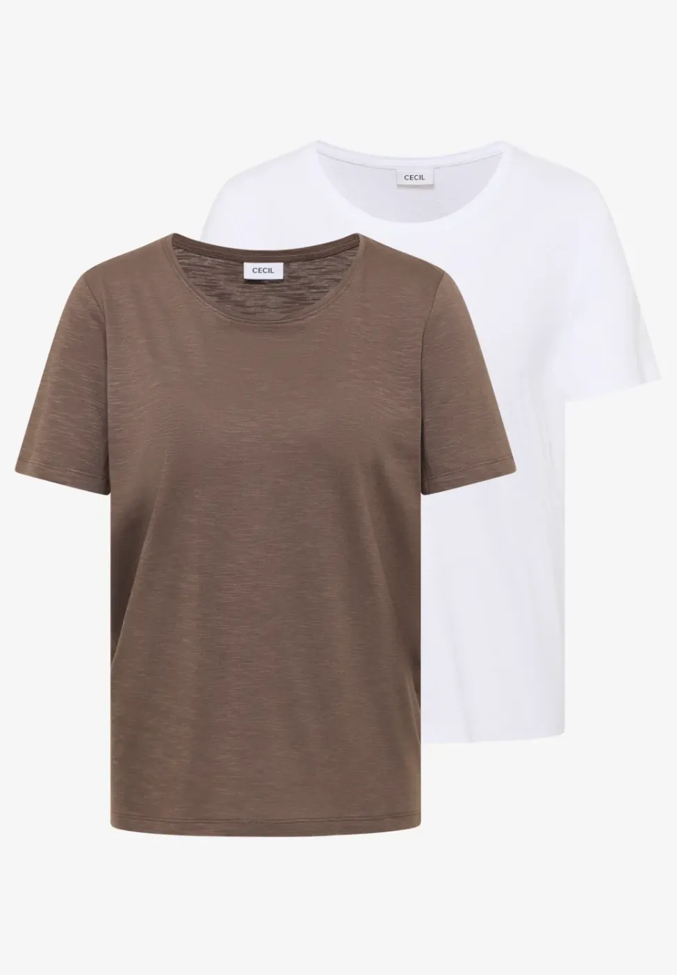 Basic T-Shirt mit Rundhals im 2er-Pack