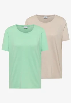 Basic T-Shirt mit Rundhals im 2er-Pack