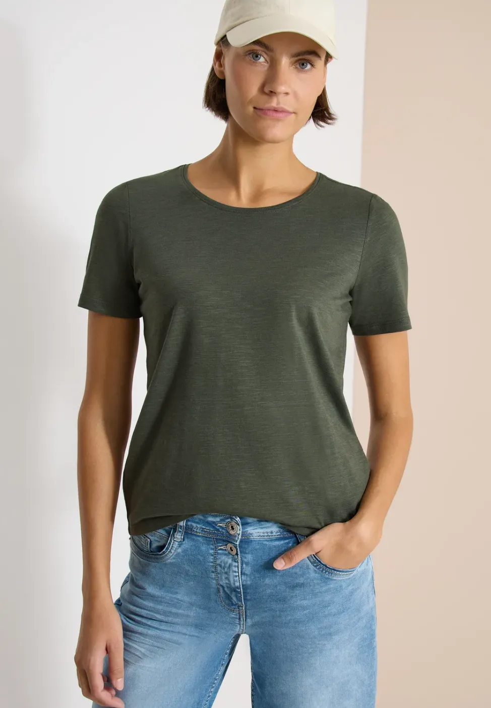 Basic T-Shirt mit Rundhals im 2er-Pack