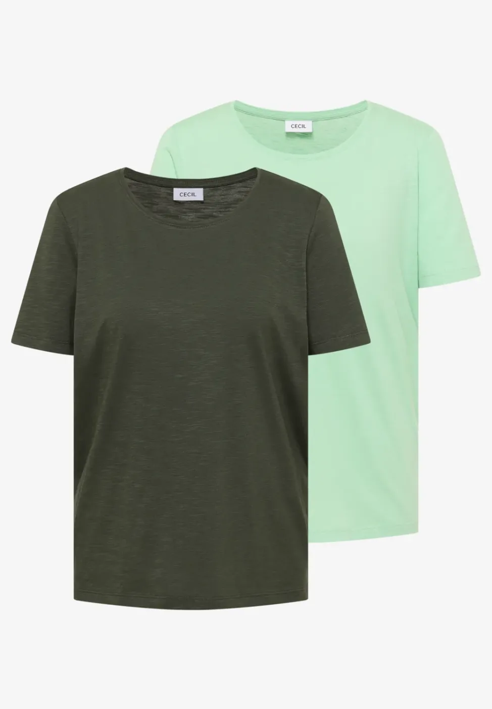 Basic T-Shirt mit Rundhals im 2er-Pack