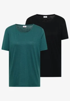Basic T-Shirt mit Rundhals im 2er-Pack