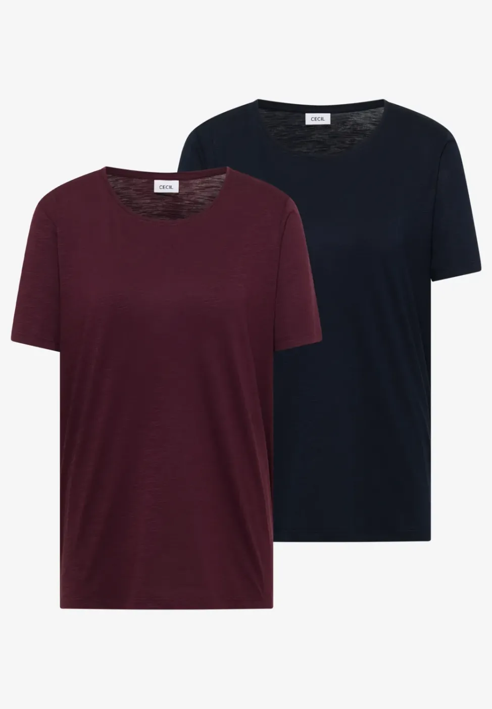 Basic T-Shirt mit Rundhals im 2er-Pack