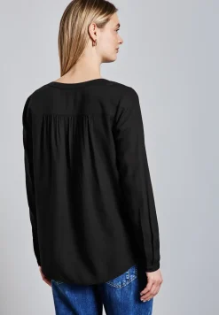 Basic Bluse in Unifarbe