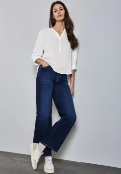 Basic Bluse in Unifarbe