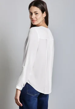Basic Bluse in Unifarbe