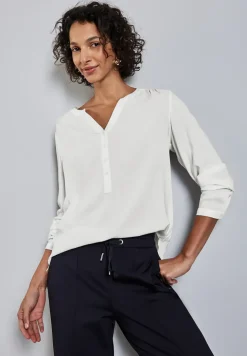 Basic Bluse in Unifarbe