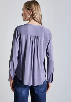Basic Bluse in Unifarbe