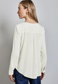 Basic Bluse in Unifarbe