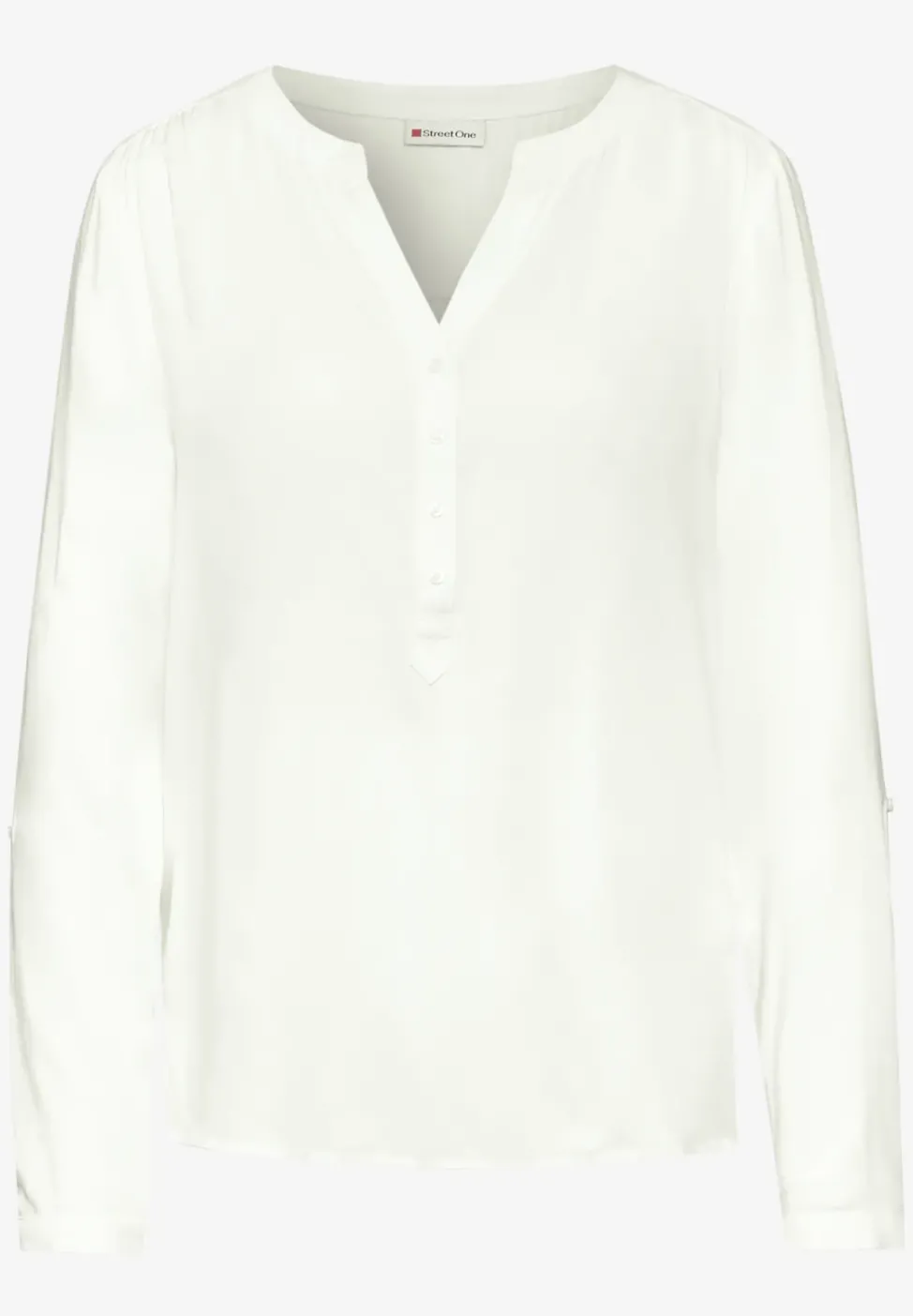 Basic Bluse in Unifarbe