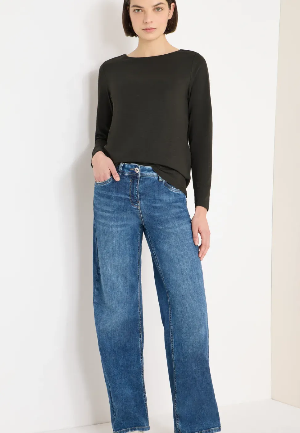 Basic Langarmshirt