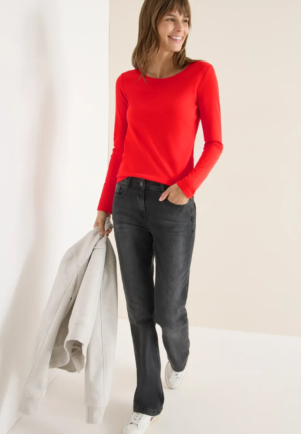 Basic Langarmshirt